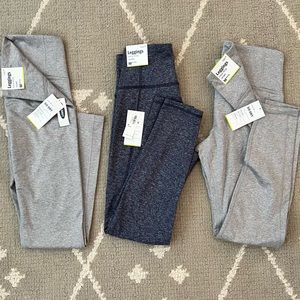 NWT | Set of 3 - Old Navy Hi Rise Go Dry Leggings, Medium Petite
